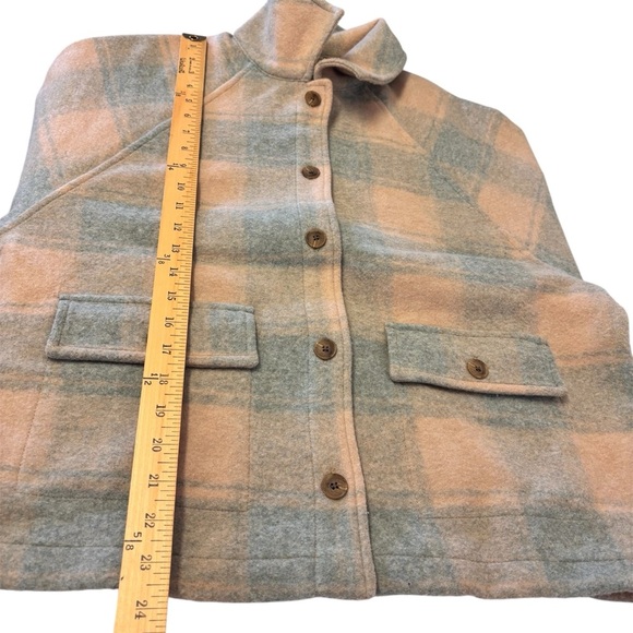 Madewell Oversized Brushed Jacquard Plaid Jacket Women’s Size Small - Picture 10 of 12